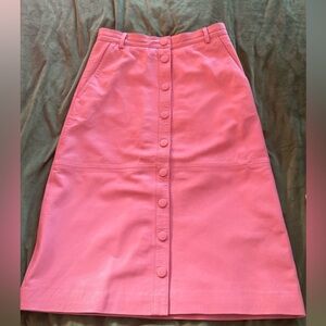 REMAIN Birger Christensen Leather Aline Skirt